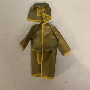 Vtg Maggie Mod Slick Chick 1726 Rain Coat‎ & Hat Fits Barbie Doll